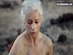 Emilia Clarke Nude, breasts scene in Game of Thrones (2011-2019) 7