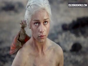 Emilia Clarke Nude, breasts scene in Game of Thrones (2011-2019) 8