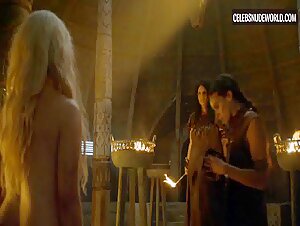 Emilia Clarke Fire, Blonde scene in Game of Thrones (2011-2019) 18