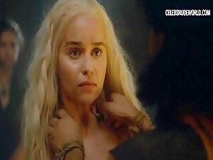 Emilia Clarke Fire, Blonde scene in Game of Thrones (2011-2019) 9