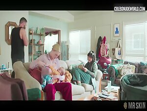 Elle Fanning breasts, prosthetic scene in Margo's Got Money Troubles (2026) 1