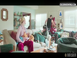 Elle Fanning breasts, prosthetic scene in Margo's Got Money Troubles (2026)