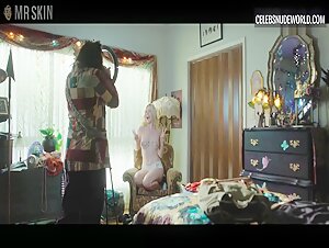 Elle Fanning underwear, prosthetic scene in Margo's Got Money Troubles (2026) 2