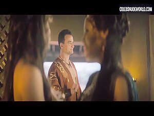 Ivana Baquero, Jaime Slater breasts, lesbian scene in Spartacus: House of Ashur (2025) 13